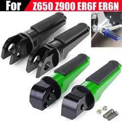 Rear Front Foot Pegs Footrests for Kawasaki Z650 Z900 Z900RS CAFE / Versys 650 1000 / Ninja 650 ER6F ER6N ER-6F ER-6N