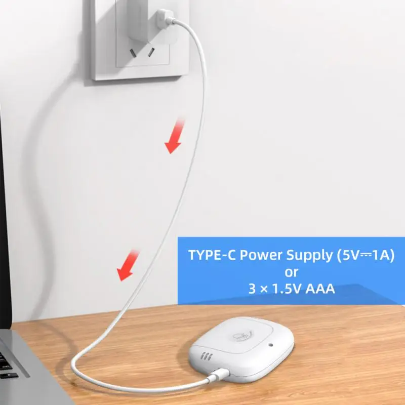 Tuya Wifi Temperatuur En Vochtigheid Sensor Type-C Herladen Binnen En Buiten Wifi Temperatuur Sensor Smart Home Assistent