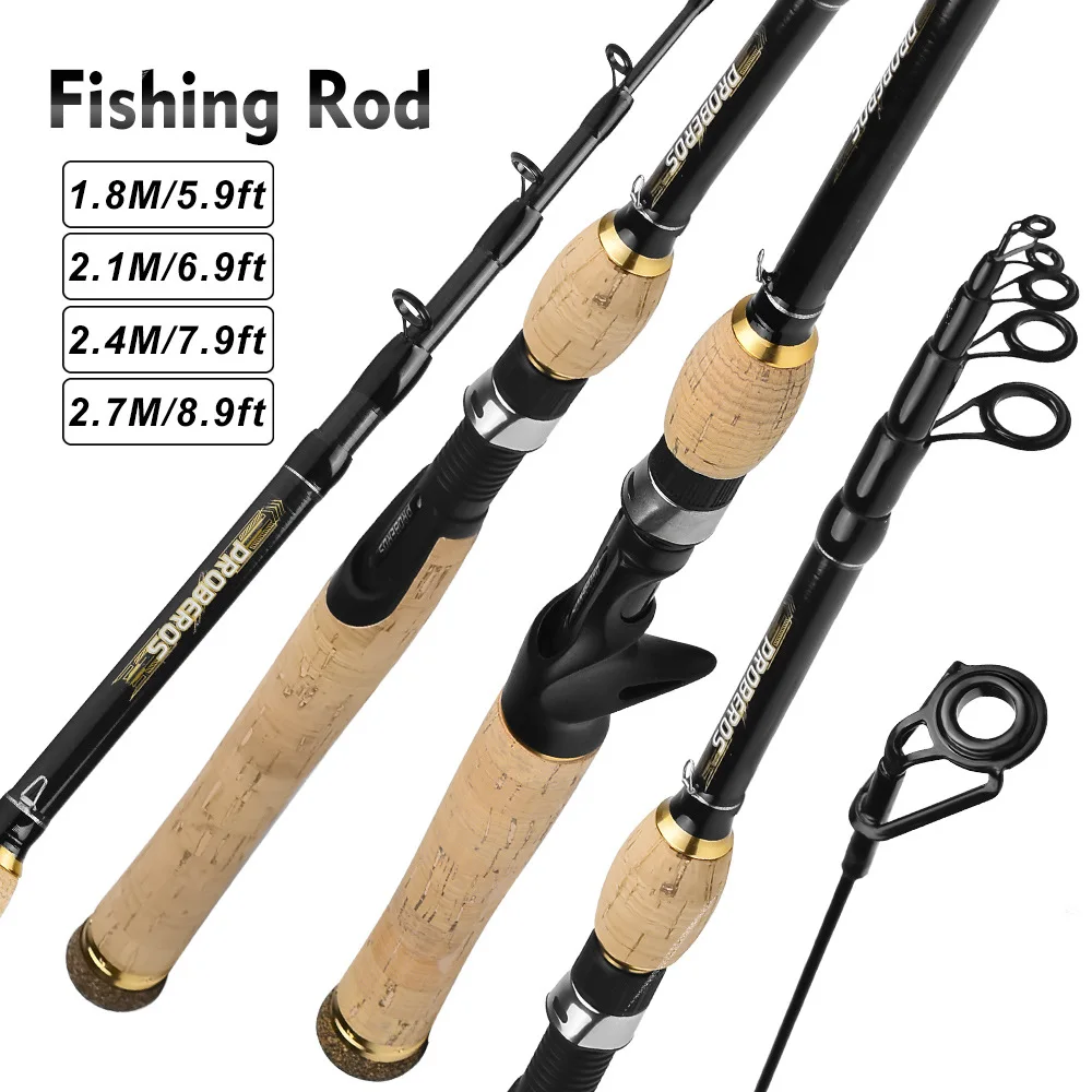 

Fishing Rod Carbon Hand Rod 6-7 Sections Telescopic Hand Rod 5.9/ 6.9/ 7.9/ 8.9ft M Ton Stream Rod, Spinning Rod/ Casting Rod