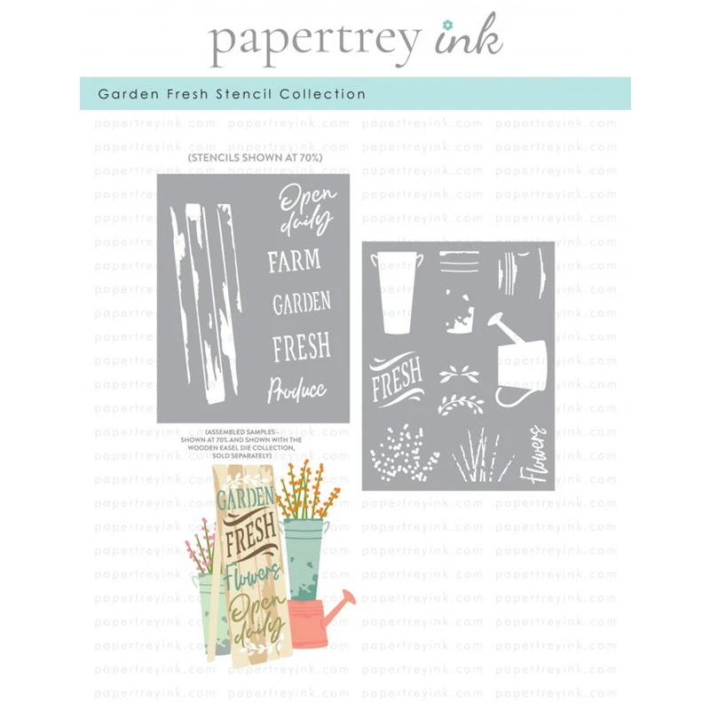 New 2023 Garden Fresh Stencil Collection Scrapbooking for Paper Making Frames Card Craft no Stamp Cutting Dies