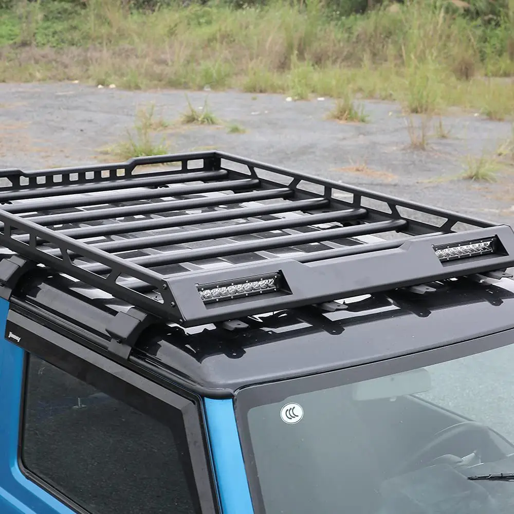 TELLIKA JB23 with light bar cargo box Roof Rack For Suzuki Jimny JB23W JB43 JB33 ACCESSORIES