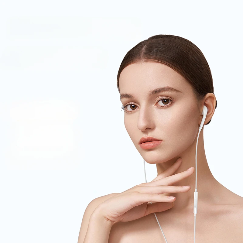 หูฟังแบบมีสาย Type C USB C สำหรับโทรศัพท์ 15ProMax/Samsung/Huawei