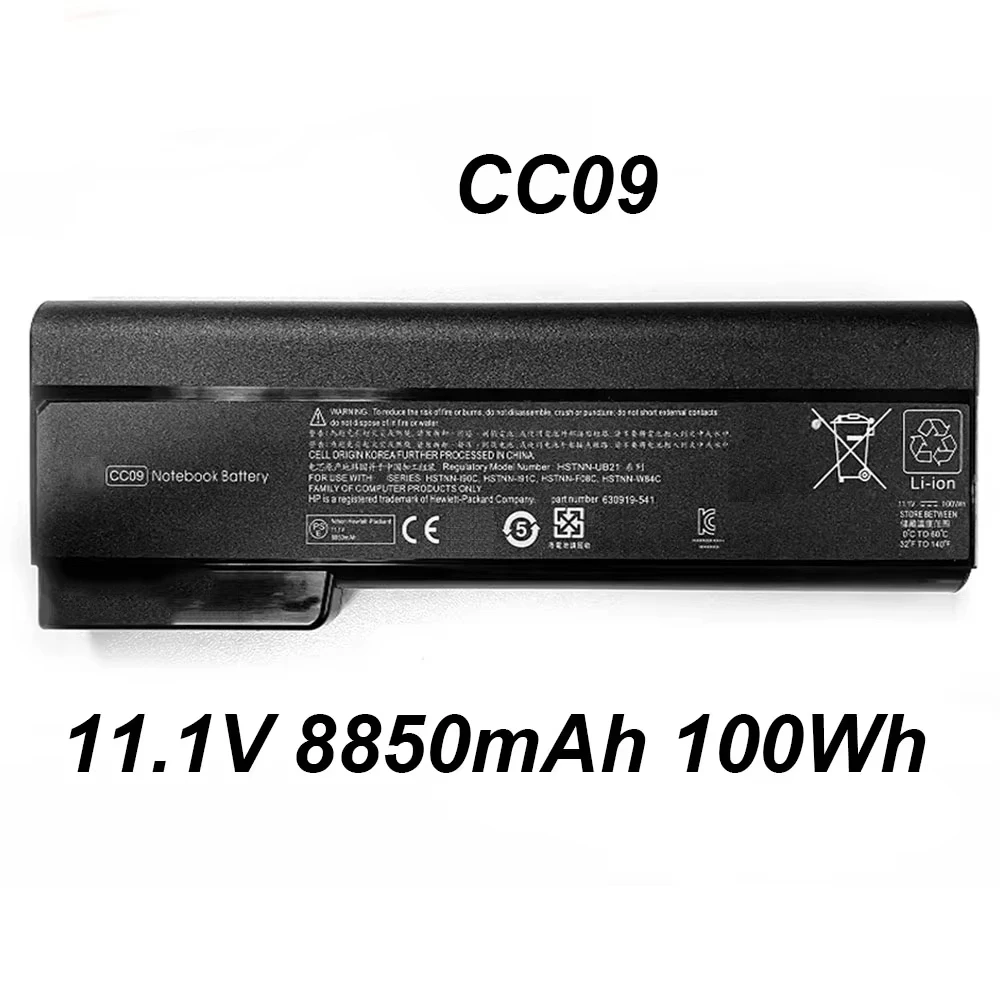 CC09 CC06 11.1V 8850mAh 100Wh Laptop Battery For HP EliteBook 8460W 8460P 8560P ProBook 6360B 6560B 6460B 6470B