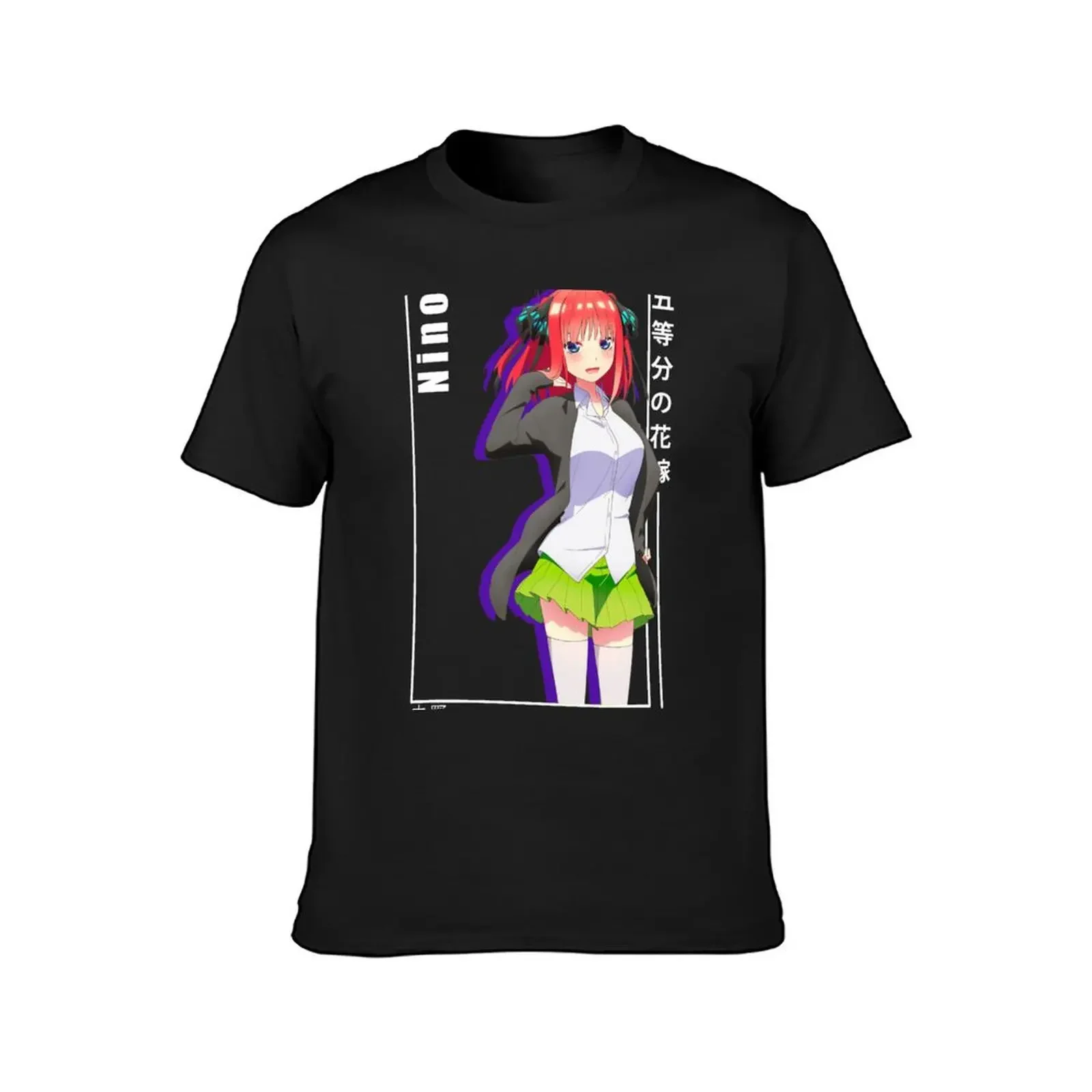 Nino Nakano - 5 toubun no Hanayome T-Shirt summer top street wear mens clothes