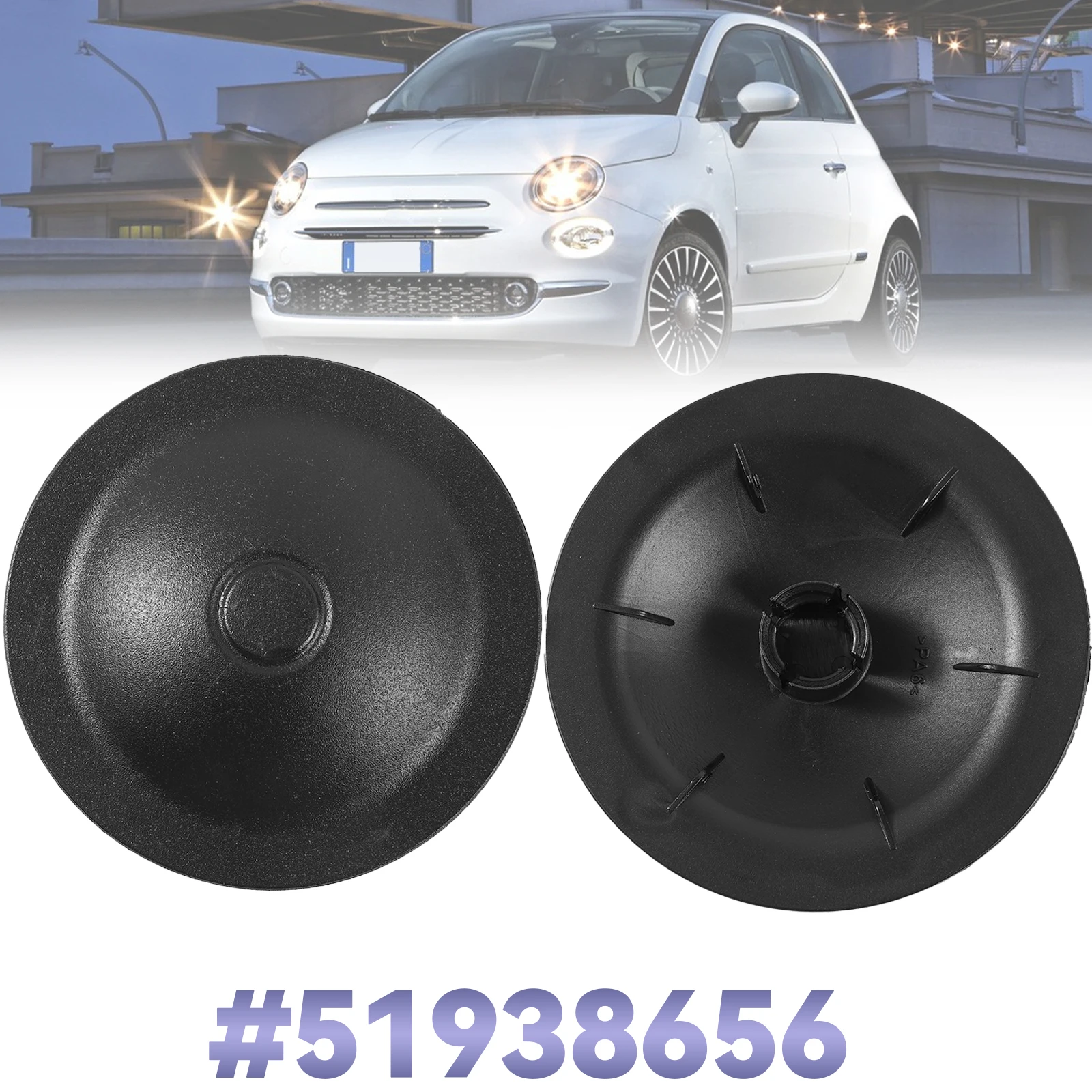 2PCS Front Shock Absorber Top Suspension Strut Mount Cover Cap For Fiat 500 Abarth 2008 - Onwards Ford KA 51938656 Accessories