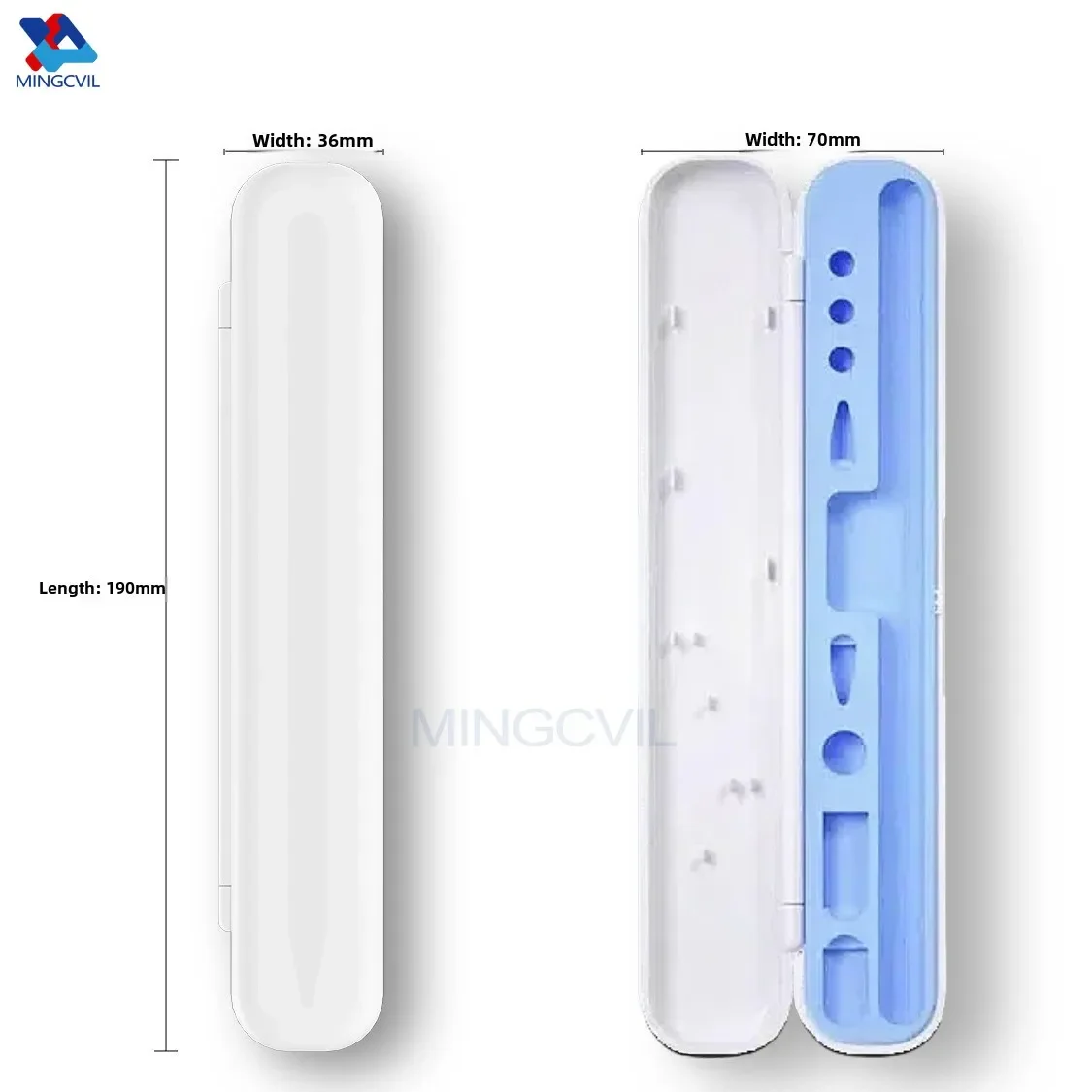 Universal Pencil Box For Apple Pencil 2 1 Cover for Xiaomi Pencil Stylus Case Pen Holder Protective Case for Huawei Stylus Box view 3