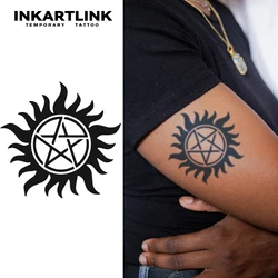 Sun temporary tattoo sticker, waterproof magic tattoo, lasts to 15 days fake tattoo, semi permanent tattoo