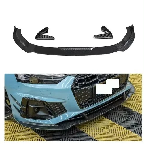 Dry Carbon Fiber for S5 Rs5 B9 B9.5 Front Bumper Spoiler Lip Lightweight Performance Car Carbon Fiber Body Kit Accessoires 6