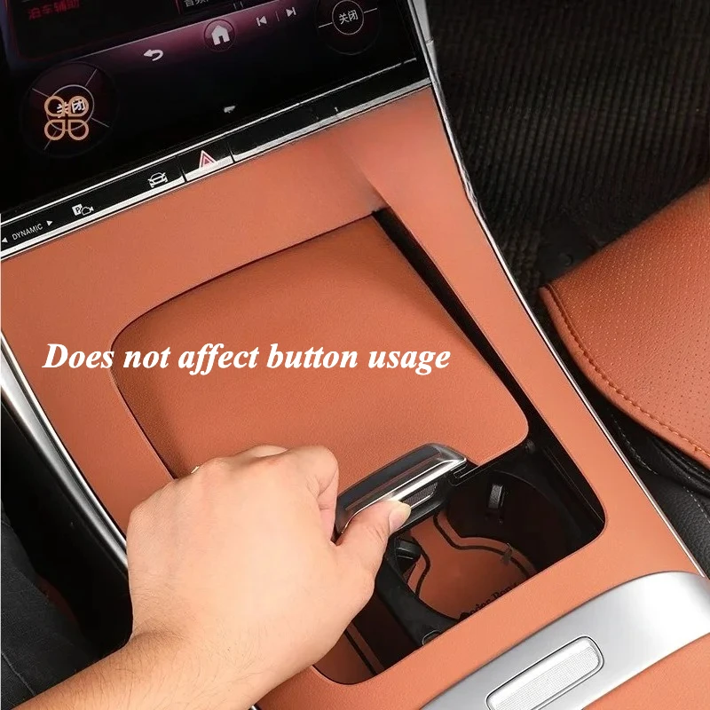 Embellecedor de consola central premium para Mercedes GLC X253/X254 y Clase C W204/W205/W206 - Panel de cambio de marchas y cubiertas de marco de ventilación de CA trasera