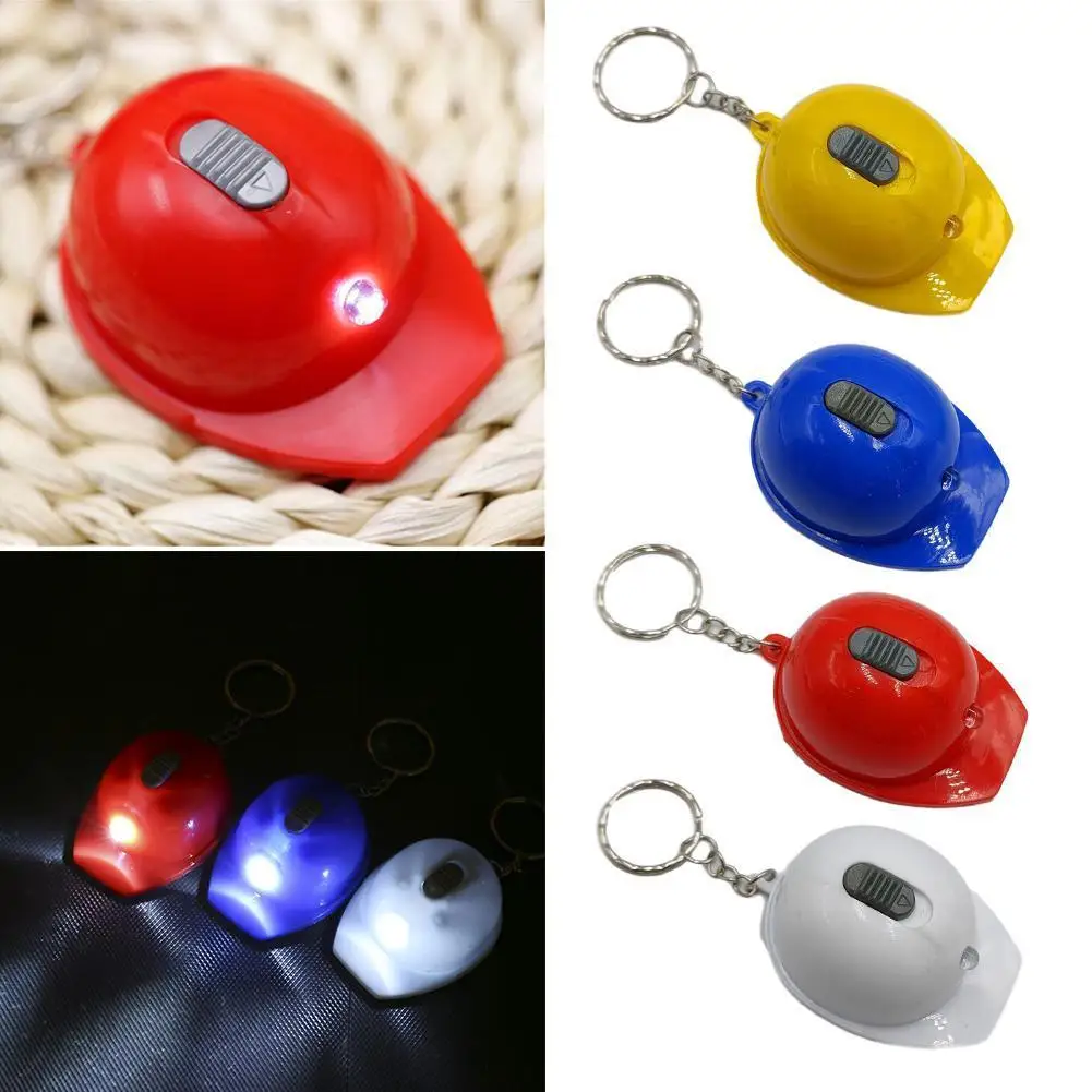 New Helmet Helmet Bottle Opener Beer Knock LED Illuminated Keychain Event Holiday Creative Practical Keychain Jewelry Gift