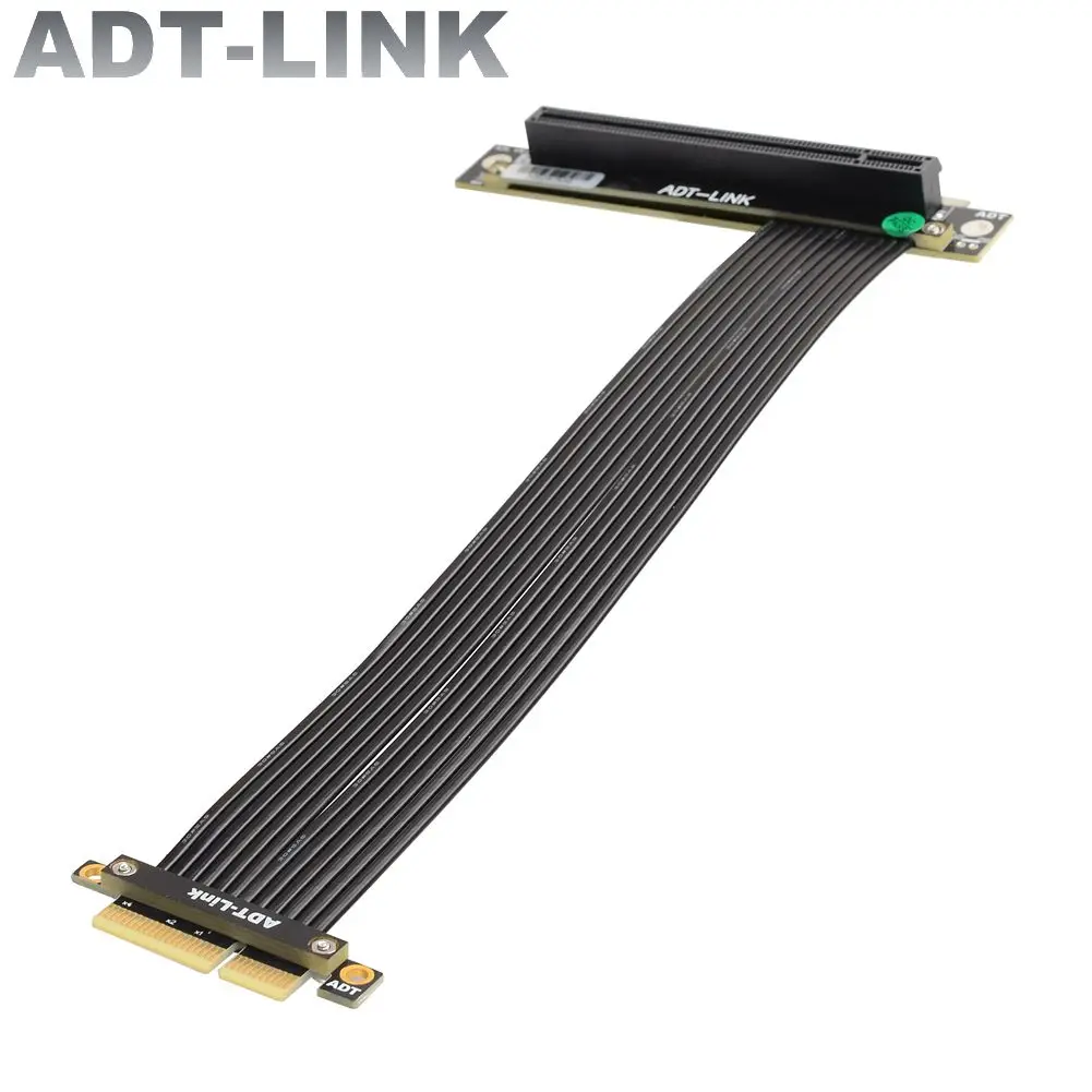 Riser PCI-E 4.0 x16 To x4 PC Graphics Card Extension Cable Gen4 PCI Express 4x To 16x Riser Vertical GPU 5-100CM Full Speed