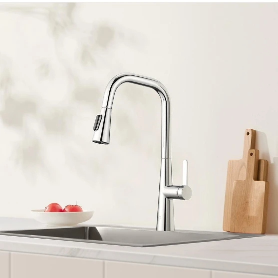 Mijia Pull-out Kitchen Faucet S1 32cm Free Pull Quick flushing 206mm Large diameter 360 degrees of free rotation