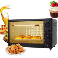 22L Multi-Function Electric Desktop Oven Mini Oven Desktop Oven LED Display, 360° Heating, Suitable for Home Kitchen Baking
