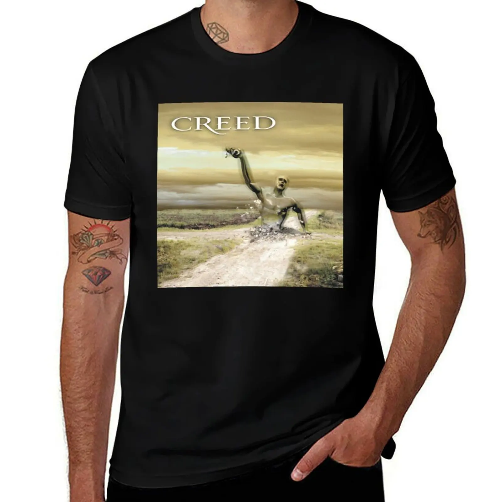 

Creed man t cotton quality high shirt man shirt funny shirts t clay T-Shirt t personalised human