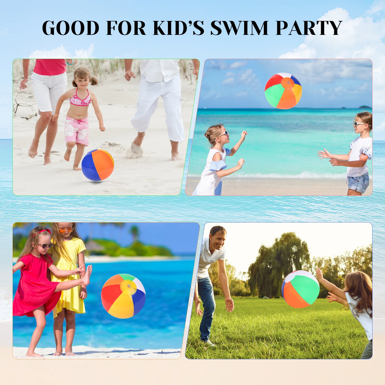 18 pçs bolas de praia infláveis para crianças piscina jogar cores verão bola de água diversão ao ar livre indoor jogar atividades aniversário favores