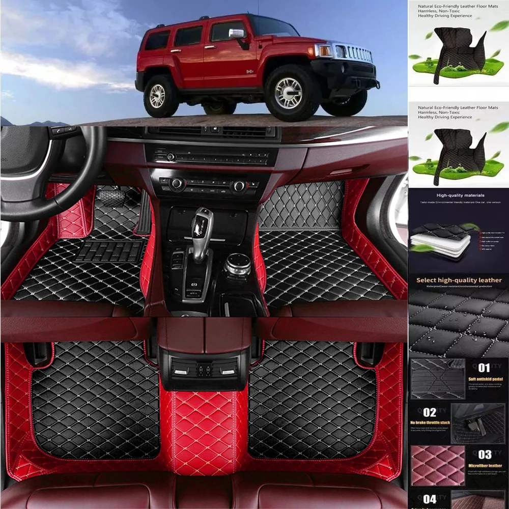 For Ssangyong Rexton Rexton-W Auto Leather Waterproof Custom Car Floor Mats Carpets Foot Coche Accessorie Floor Liner - view 2
