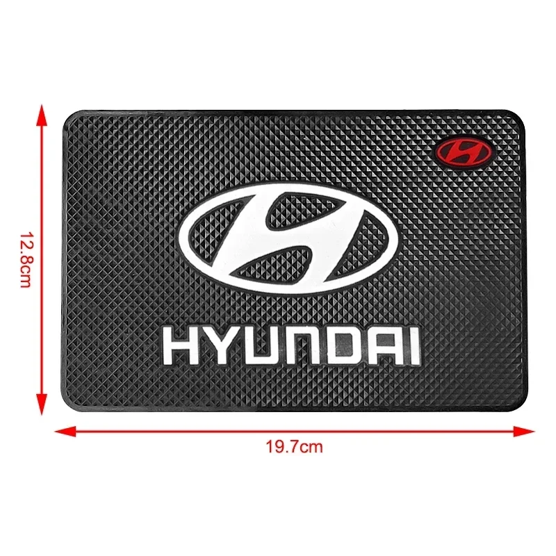 Bantalan Anti Selip untuk Penempatan Ponsel Mobil untuk Hyundai Santa Fe Sonata Solaris Azera Creta I30 Ix25 Tucson IX35