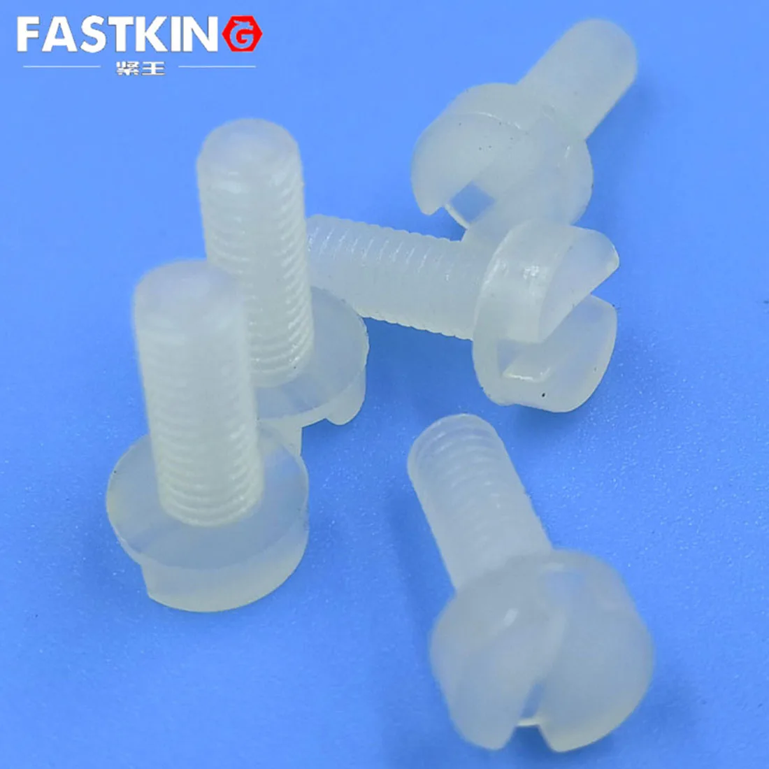 50Pcs M2 M3 M4 Plastic Slot Pan Head  Slotted Polyamide Nylon PA66 Screw Plastic Screw and Nut Plastic Bolt