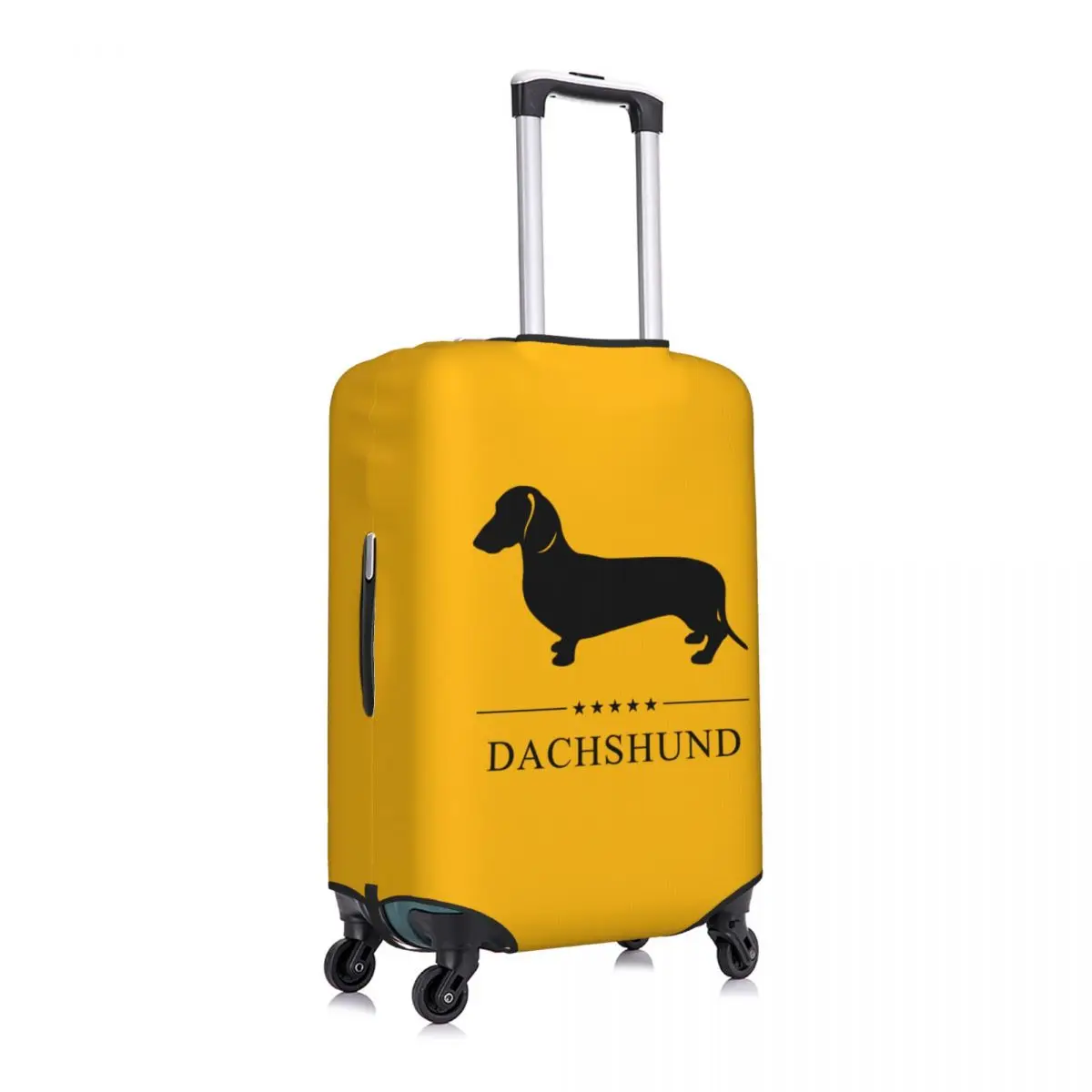 Custom Dachshund Suitcase Cover Washable Sausage Badger Wiener Dog Travel Luggage Covers for 18-32 inch