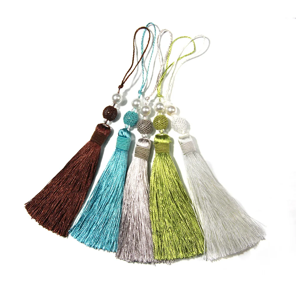 1Pc Tassel Hanging Pendant Decorative Curtains Accessories Key Tassels For Curtain Tieback DIY Craft Tassel Fringe Trim