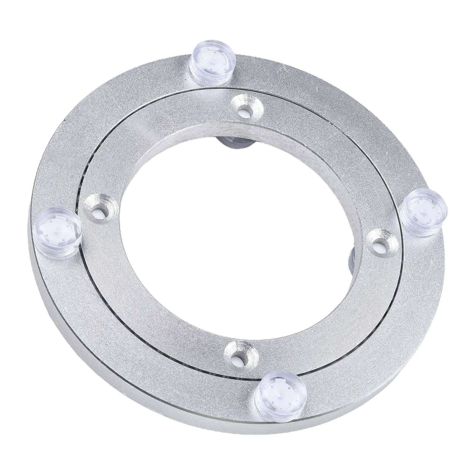 Kitchen Tool Rotating Bearing Aluminium Alloy DIY Silver For Kitchen Dining Table Lazy Susan Base High Quality