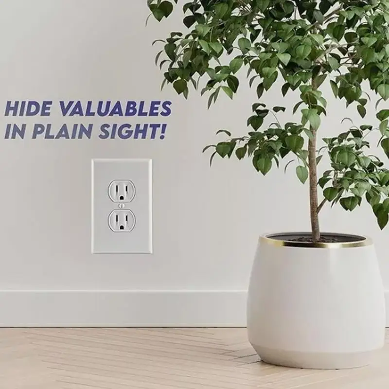 Hiding Wall Outlet Safe Wall Socket Storage Solution With Key Lock Versatile Practical Secure Hiding Places Wall Money Hiders
