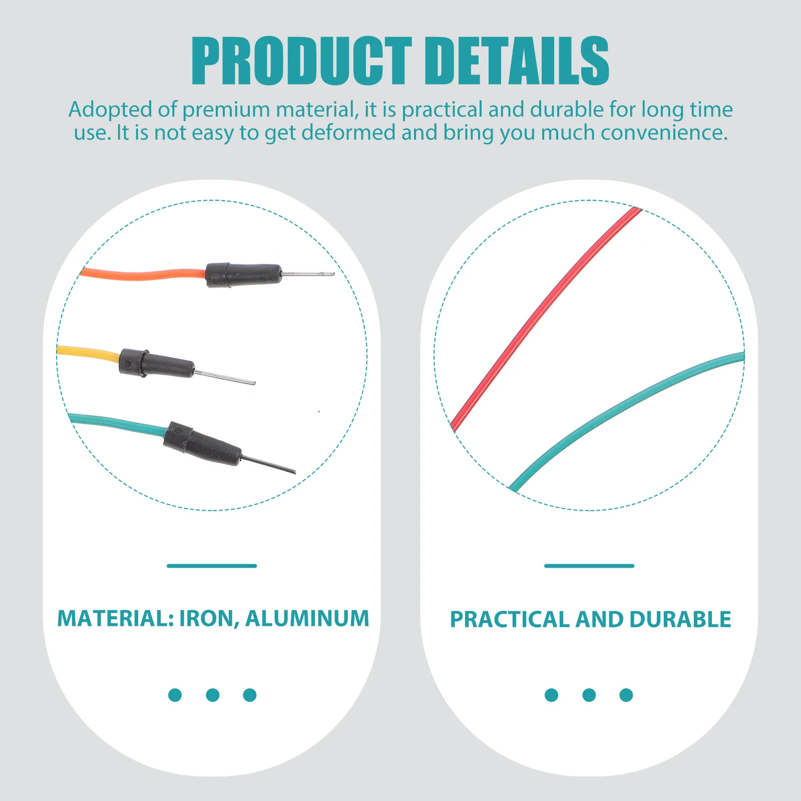 

2 Bundles Breadboard Jumper Cable High Quality Flexible Wires for Circuit Board Prototyping Easy Connect Disconnect Reusable