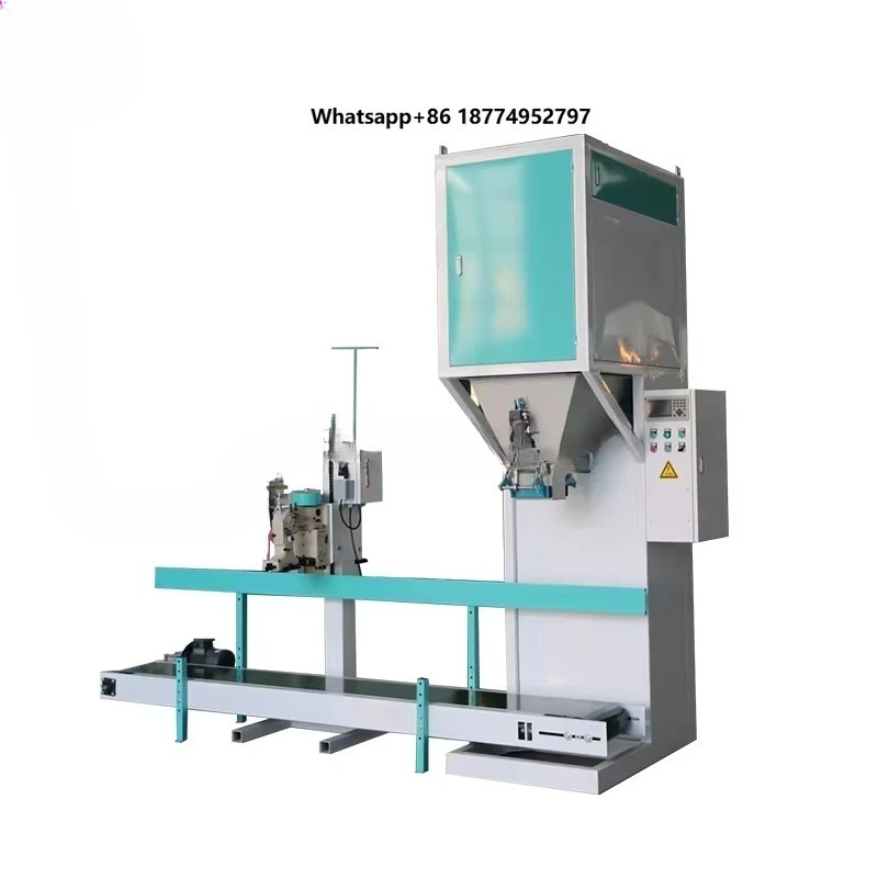 FKJX 25kg Automatic Sack Filler & Wrapping Machine for Food Fertilizer Grain Granule Packaging