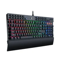 Redragon K550 RGB Gaming 104 teclas + 12 teclas Macro G Teclado mecánico y reposamuñecas con cable