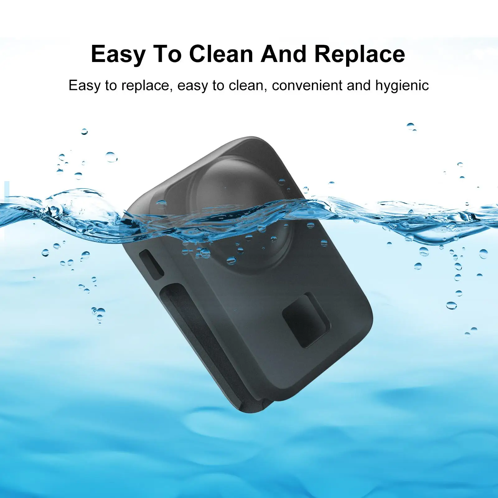 PULUZ Housse en silicone tout-en-un pour DJI Osmo 360 corps de caméra panoramique et étui de protection complet d'objectif