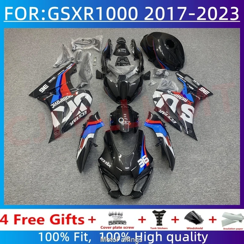 

Motorcycle Fairing kit fit for GSXR1000 GSX-R1000 2017 2018 2019 2020 2021 2022 K17 Full Set Fairings Carbon fiber paint