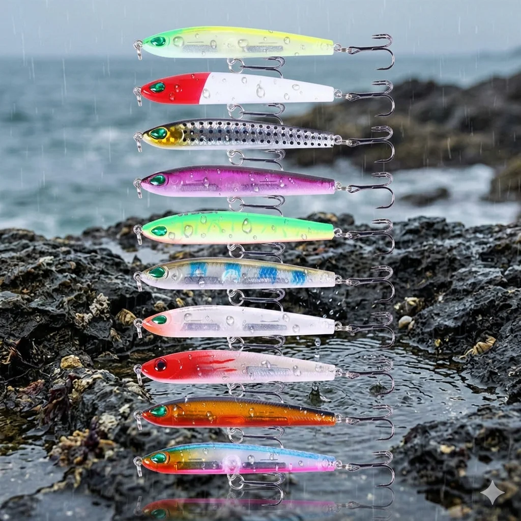 Señuelo Pencil Hundible Jerkbait – Lance largo para bass y lucio