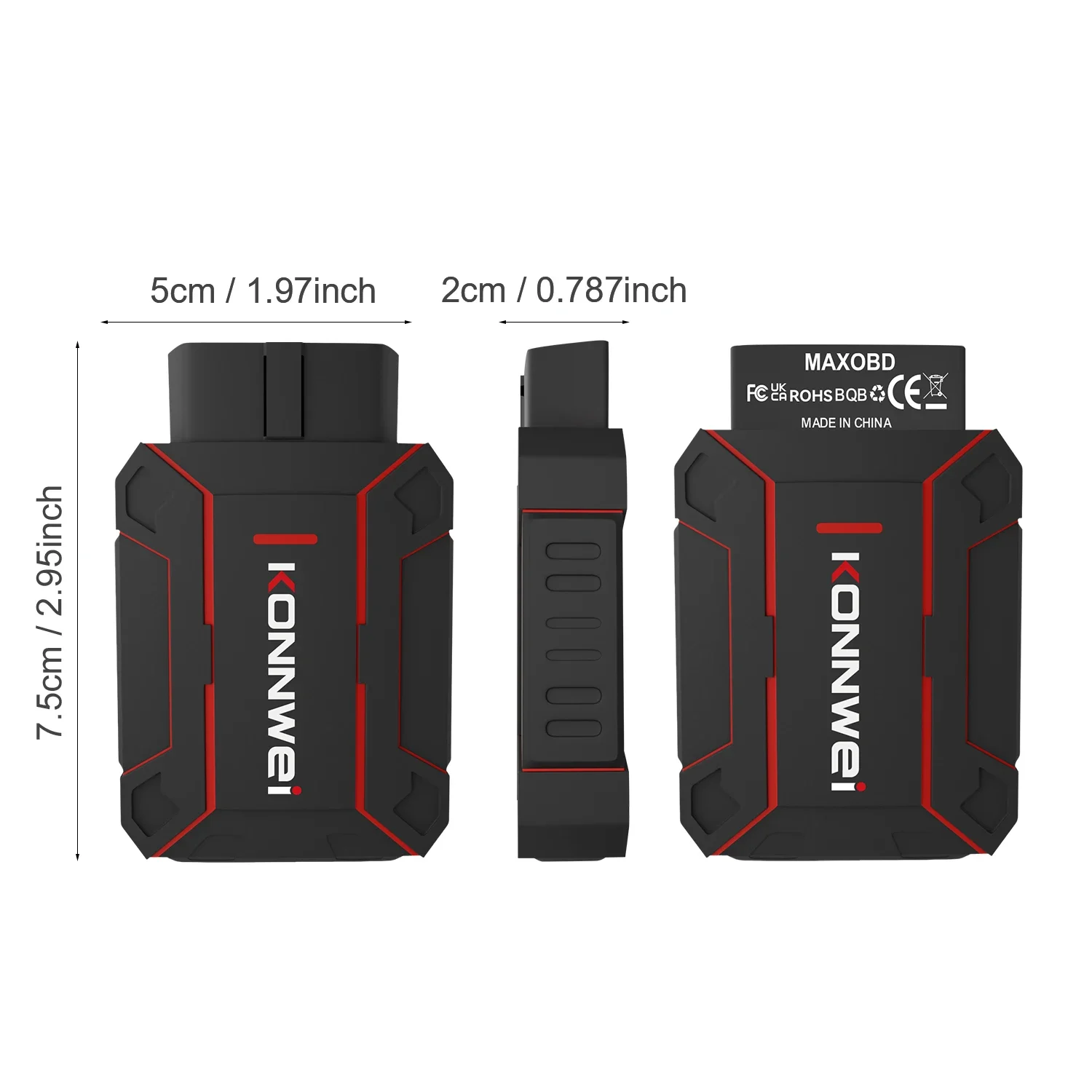 2026 KONNWEI سيارة obd أداة تشخيص الأخطاء I/M عرض المعلومات متعددة الوظائف الهاتف المحمول بلوتوث سيارة obd أداة تشخيصية