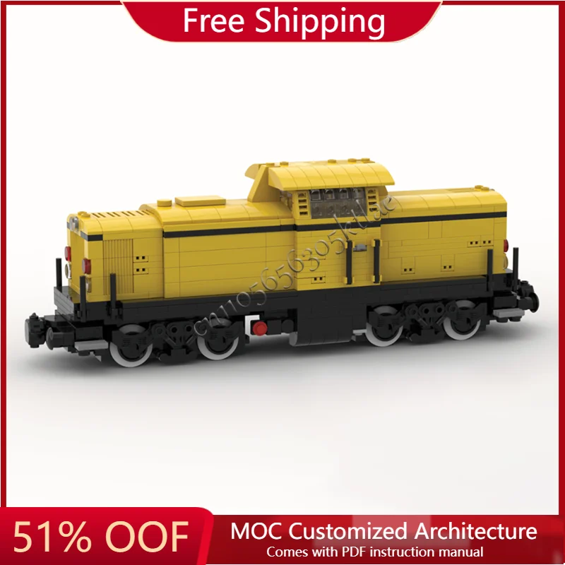 Nowe 612 Elementów Żółta Seria Pociągów Modułowe Klocki Konstrukcyjne Model Zabawki do Składania dla Dzieci Prezent na Boże Narodzenie Niespodzianka