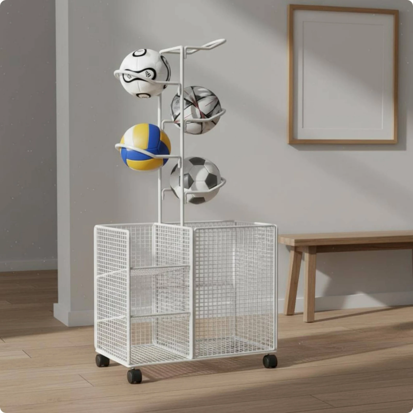 Stojak na sprzęt sportowy z za – Sports Equipment Trolley recenzja i cena