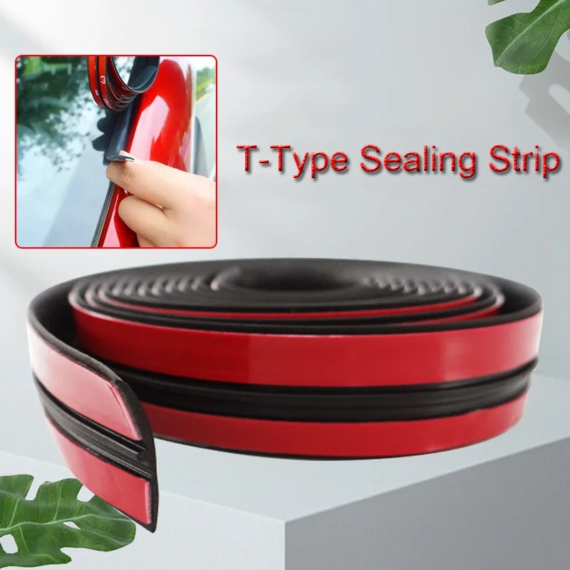 

2Meter Rubber T Type Car Seals Edge Sealing Strips Auto Roof Windshield Car Sealant Protector Anti-collision Strip Window Seals