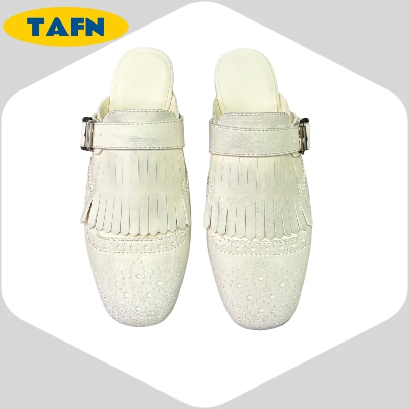 

25 Slippers Popular Sheepskin Comfortable Advanced Texture Trendy Comfortable High-End Simple Niche Beautiful Temperament AD1809