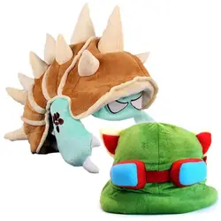 Cute kawaii LOL Rammus Teemo Hat Cap LOL Teemo Cosplay Prop Plush Funny Hat