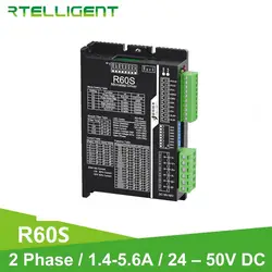 Rtelligent R60S Digital NEMA 23 24 Stepper Motor Driver Controller 24-50VDC 5.6A for NEMA 23 24 Stepper Motor CNC Machine Kit