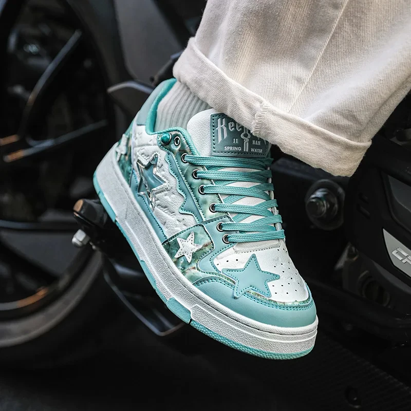 Buty damskie dla mężczyzn Trampki Retro Y2K Star Multicolor Punk Street Skateboard Shoes Designer Couple Sports Casual Shoes Unisex