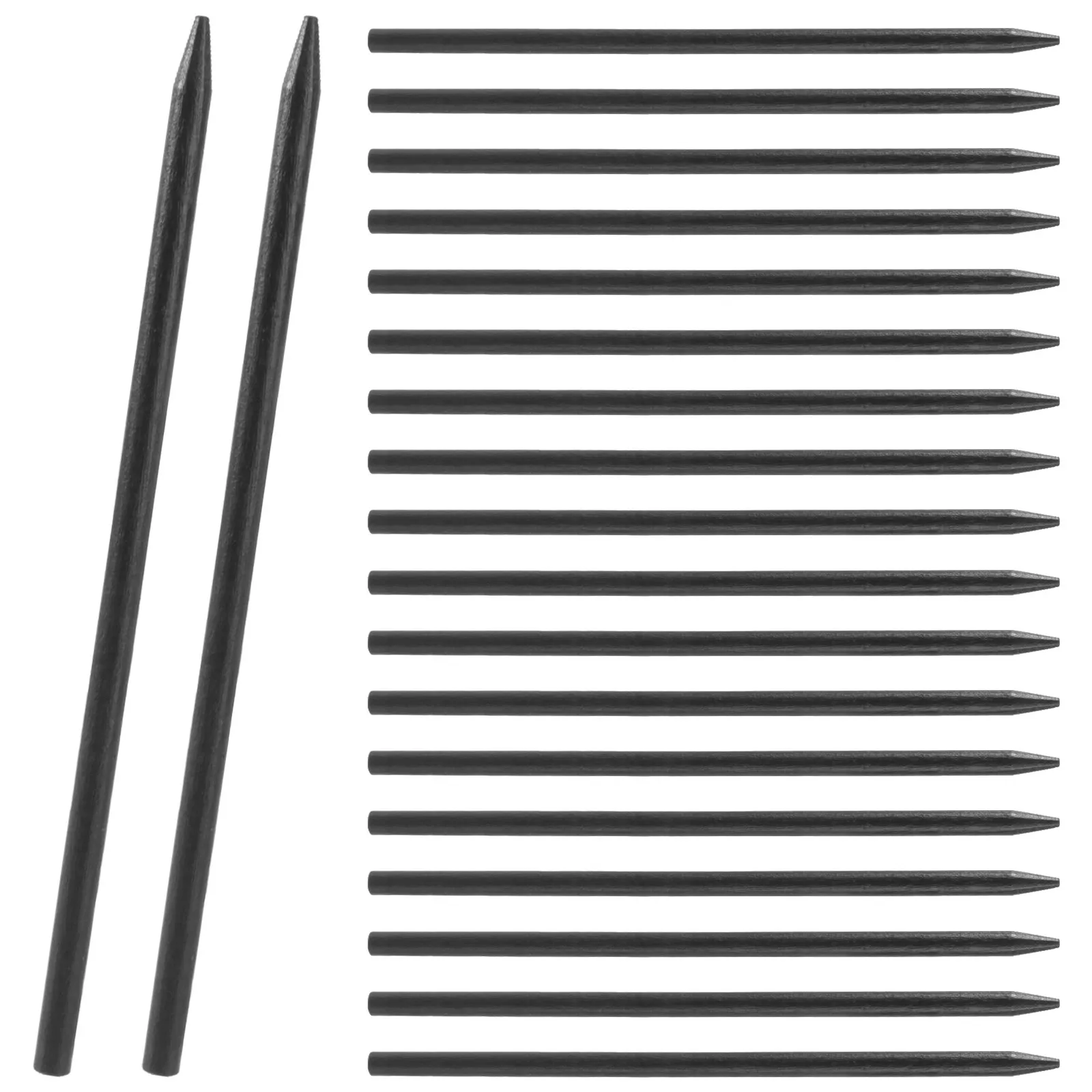 

20 шт. деревянных заколок для волос, конические, гладкие, с блестящим покрытием, приятные на ощупь, элегантный инструмент для укладки волос для женщин