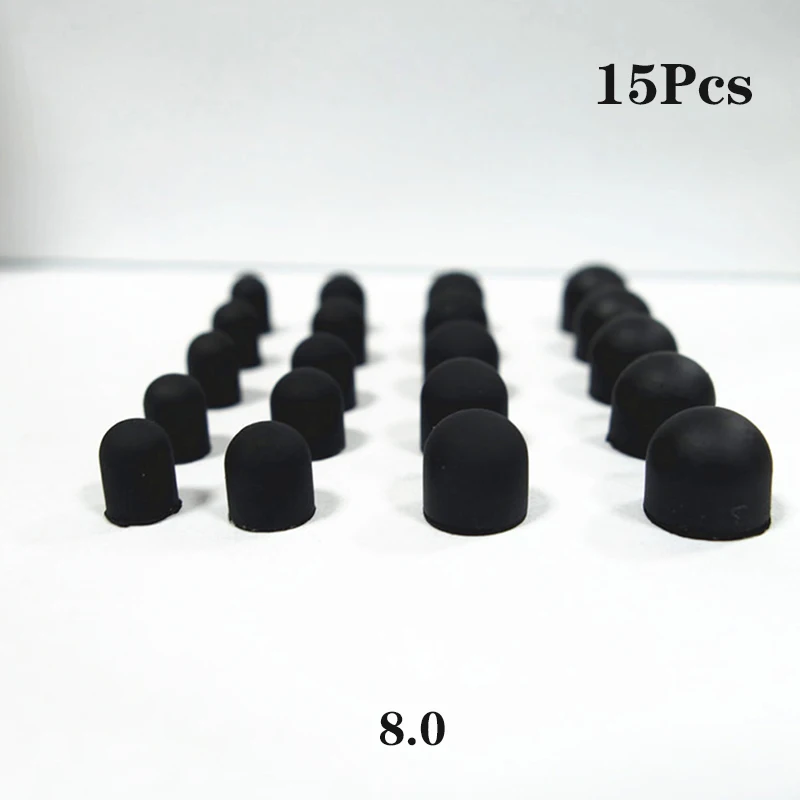 15pcs/set 4 Sizes Soft Replacement Stylus Tips Replacement Silicone Nib Cover Touch Stylus Accessories