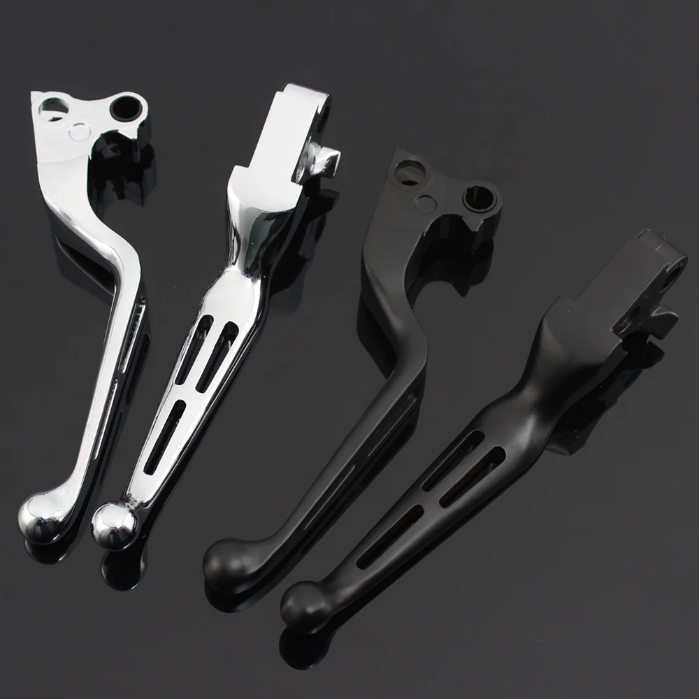 1 Pair Motorcycle Aluminum Clutch Brake Lever Handlebar Control Kits For Harley Dyna Softail Sportster Touring Road King 1996-17 view 2