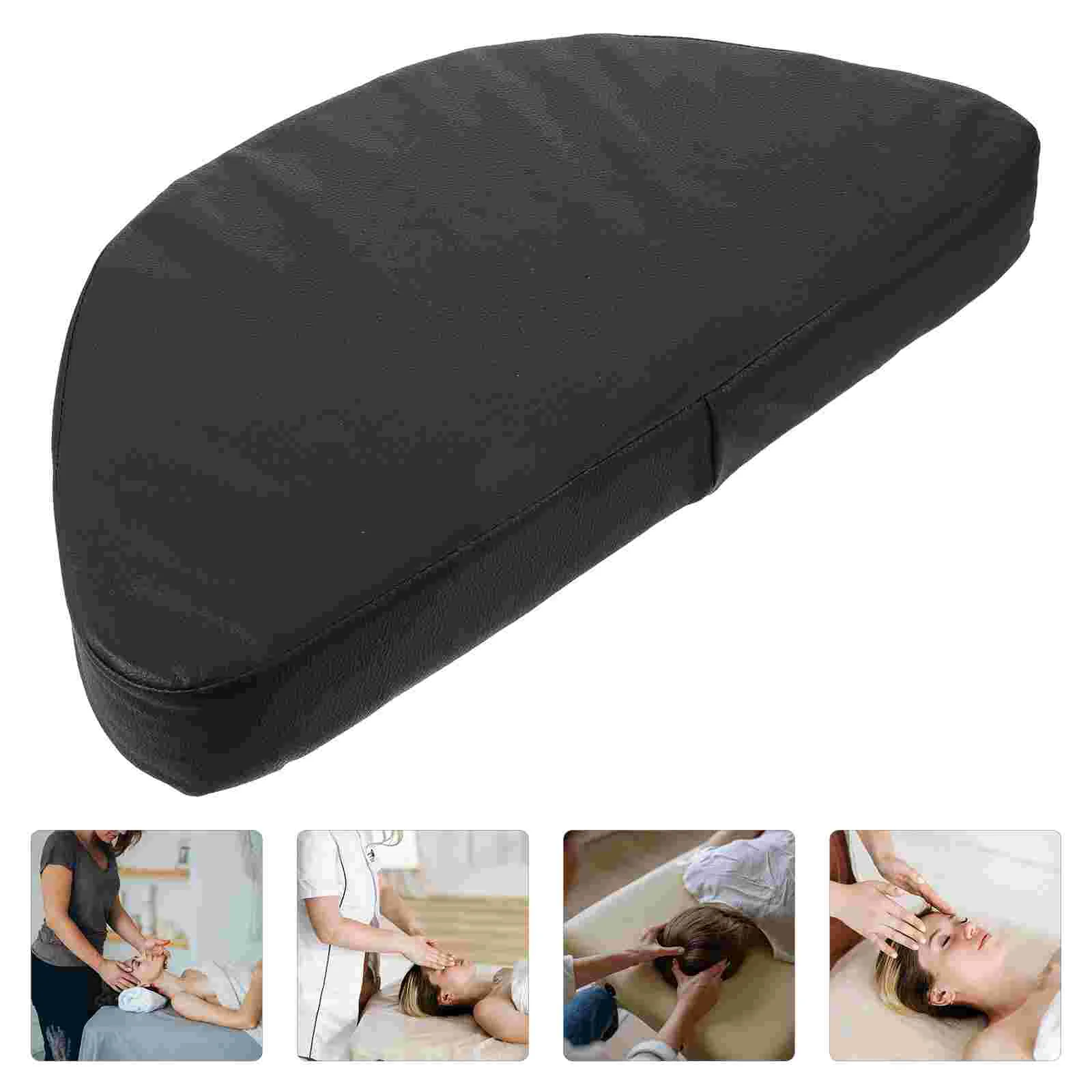 

Beauty Massage Bed Pillow Face Table Decorative Headrest down Pu Cradle Shampoos