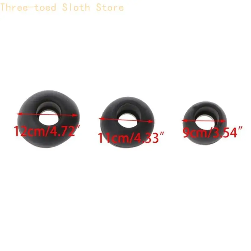 24 stuks siliconen oor knoppen gels oortips s/voor m/l corded headset voor earpads e74a
