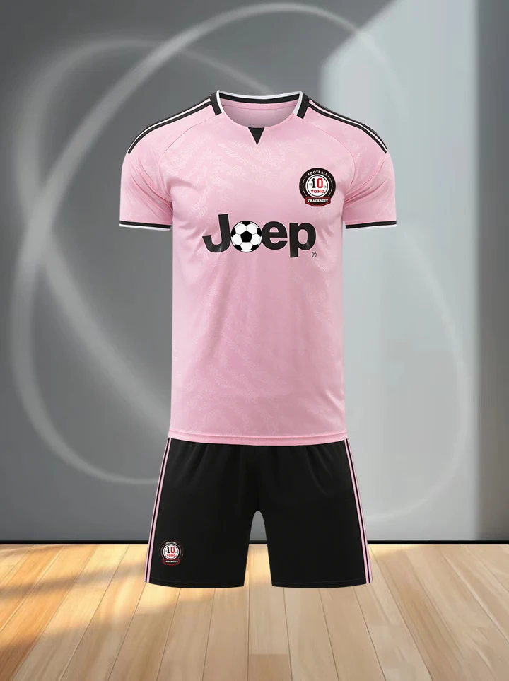 Men Soccer Jersey Set Short Sleeve Football Uniform Suit Quick Dry Breathable Sport Shirt And Shorts Adult Team Match Training S