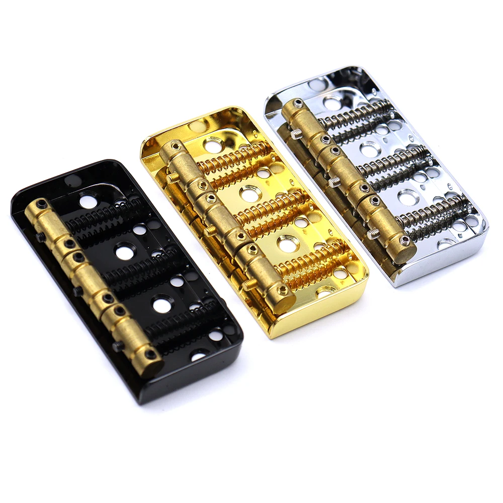 1set Electric Guitar Bridge 6 string Bridge Brass 3-Saddles for Tele Telecaster Electric Guitar