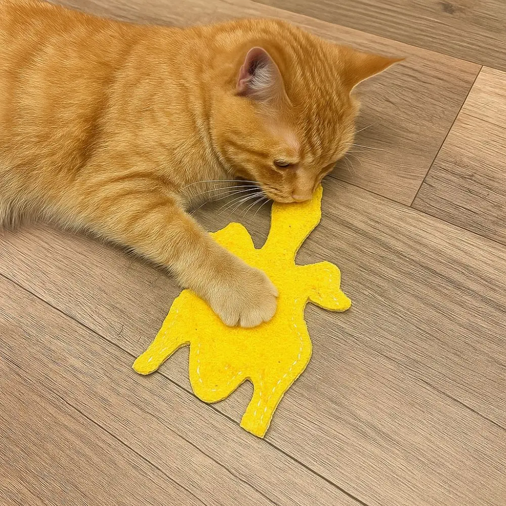 

Cartoon Cat Teeth Grinding Toys Wear Resistant Bite Resistant Interactive Cat Toy Turtle/Duck Shape Cat Mint Toys Pet Training