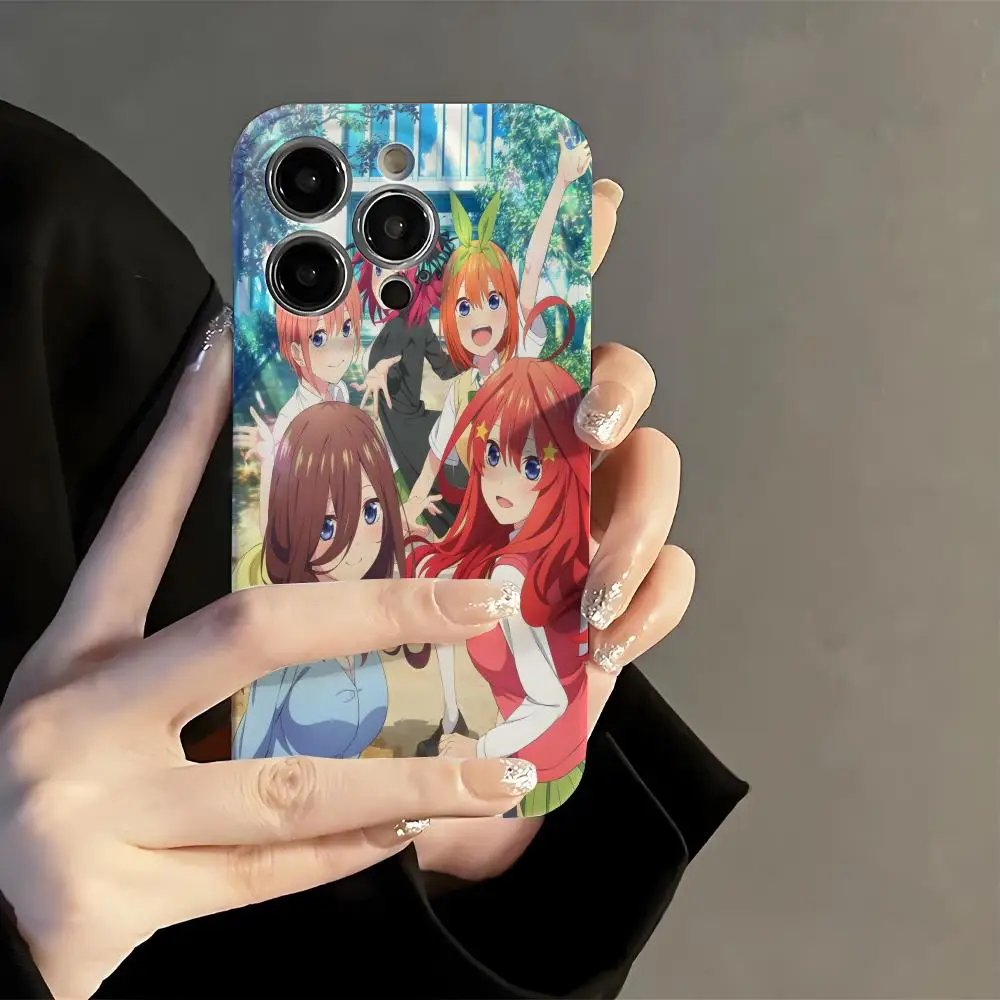 

Quintessential Quintuplets Phone Case Film Korean INS for iPhone 16 15 14 13 12 11 Pro Max Plus Luxury Cover