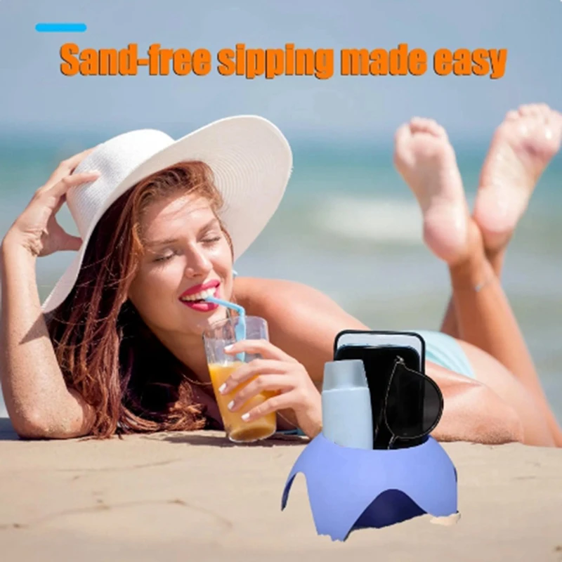 Beach Cup Holder Trip Must Haves Sand Cup Holders For Women Adults Family Friends Beach Vacation Supplies Accessories